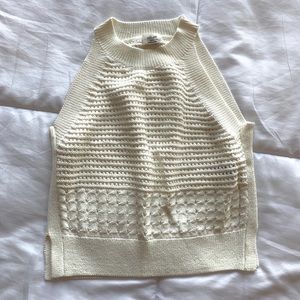 Wilfred cream white sleeveless crop top (Size XXS)